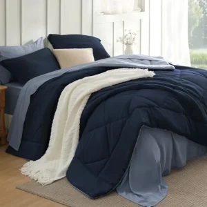 Blue Queen Reversible Comforter Set