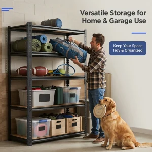 Heavy-Duty Industrial Metal Shelving Unit