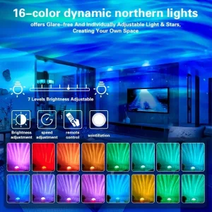 Aurora Water Ripple LED Projector Lamp
