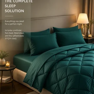 7-Piece Solid Bedding Set