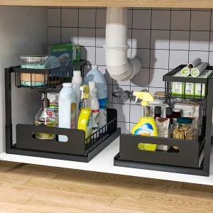 Sliding Pull-Out Cabinet Organizer
