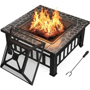 Outdoor Metal Fire Pit Table