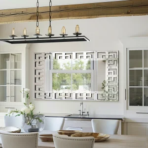 Silver Venetian Art Wall Mirror