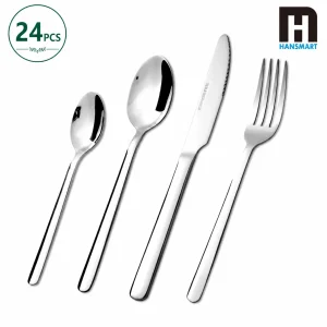 24-Piece Stainless Steel Flatware Set